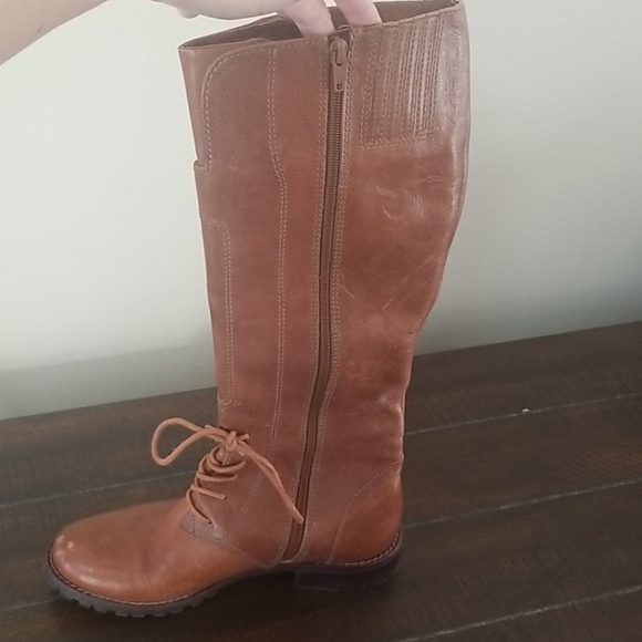 Matisse Brown Battle Buckle Lace Up Boots Size 6 - Picture 4 of 12